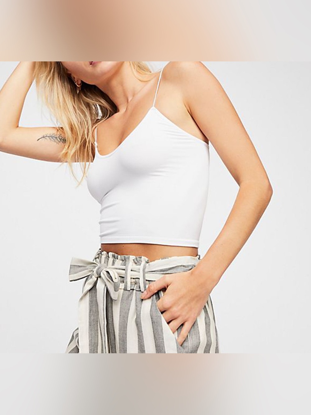 Free People Skinny Strap Seamless Brami size M/L